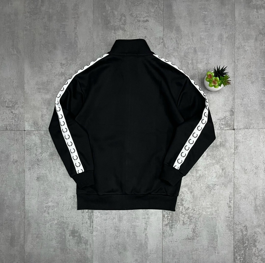 олимпийка fred perry с лампасами,мужская кофта,кофта для мужчин,кофта для мужчин трикотаж,кофта толстовка