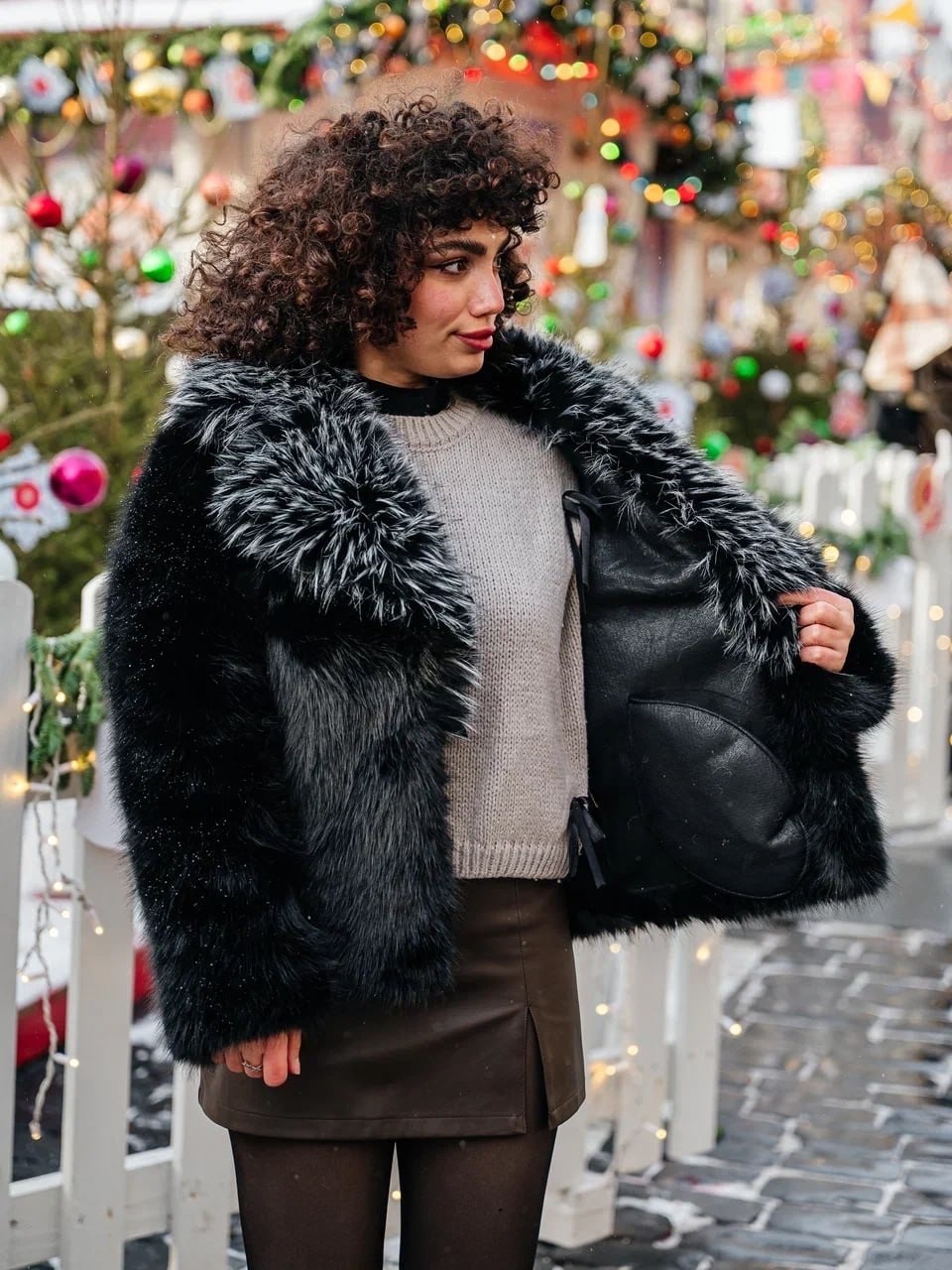 шуба из экомеха рысь city furs,шуба из экомеха под рысь белая,женское осенне-зимнее пальто из искусственного меха с леопардовым принтом,шуба из рыси,шуба из искусственного меха