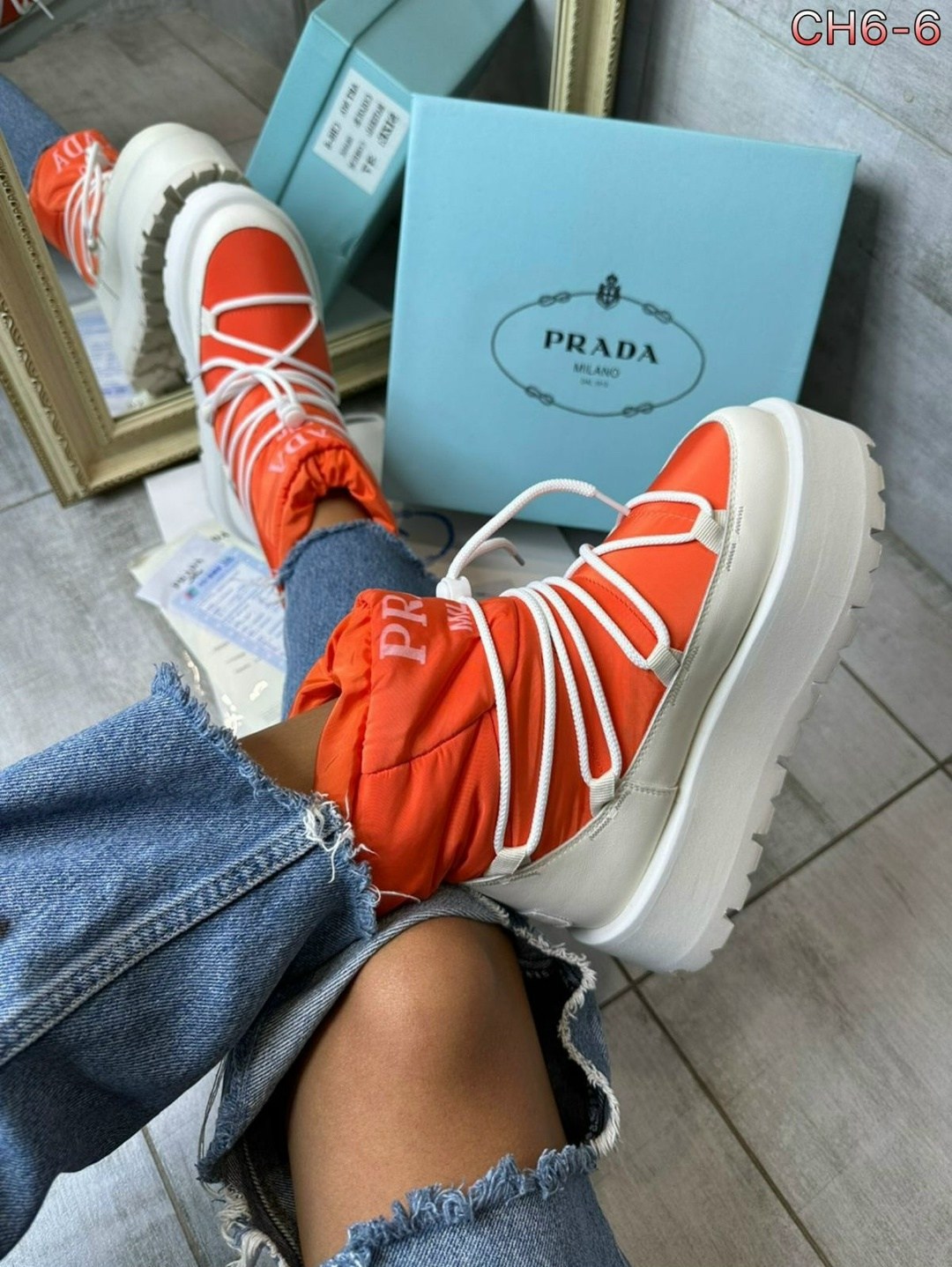 дутики prada,дутики прада женские,,ботинки зимние prada с натуральным мехом,дутики женские