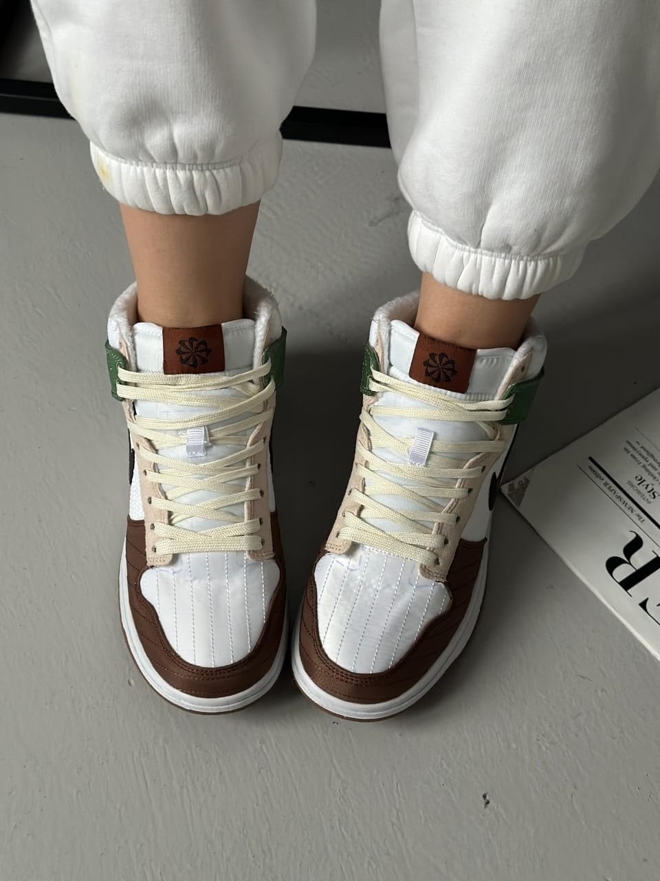 женские кроссовки nike dunk high,nike dunk high toasty summit white,,кроссовки,кроссовки nike dunk