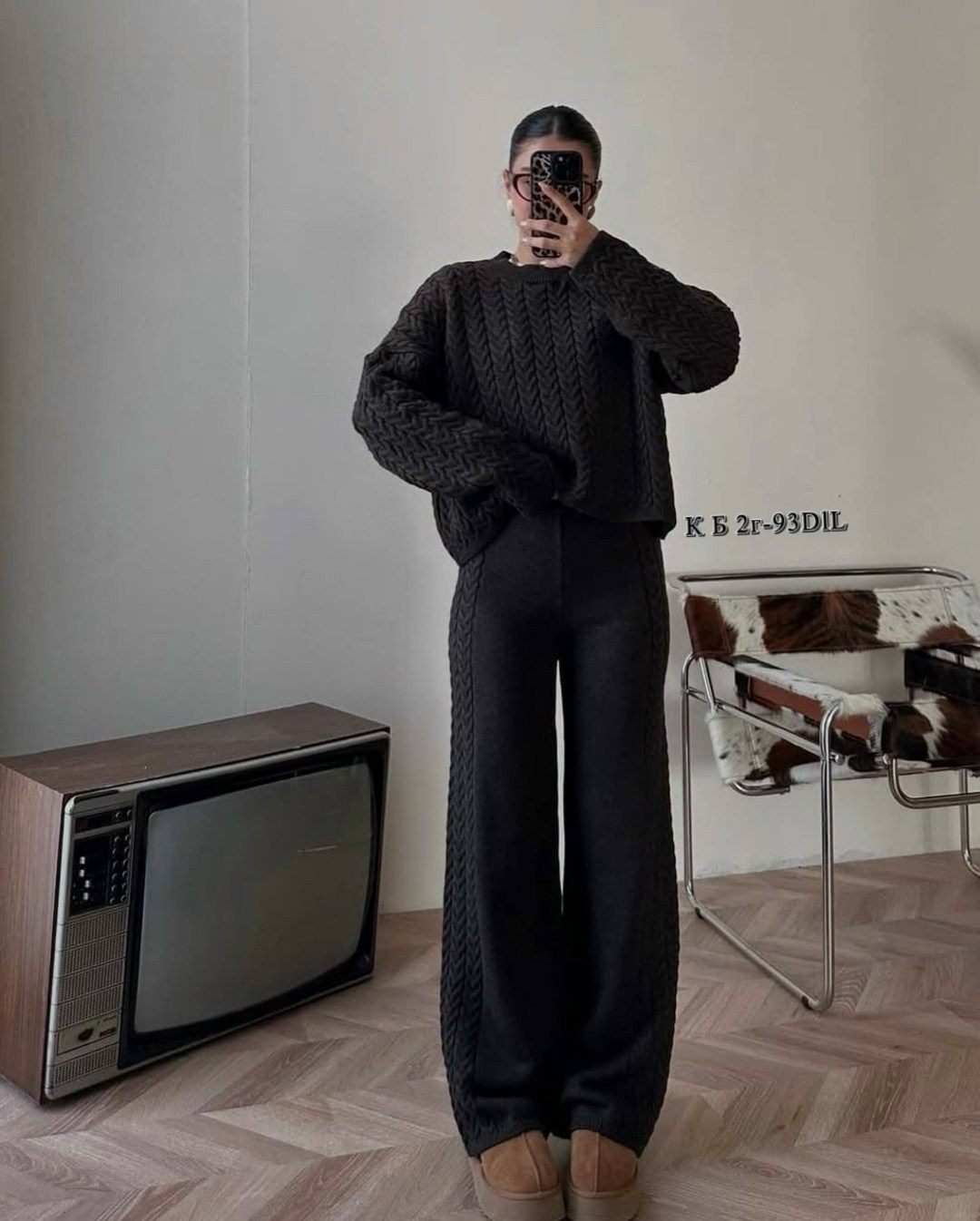 вязаный костюм женский,костюм вязаный оверсайз с брюками,костюм вязаный,костюм кашемировый,fendi вязанный костюм женский трендовый