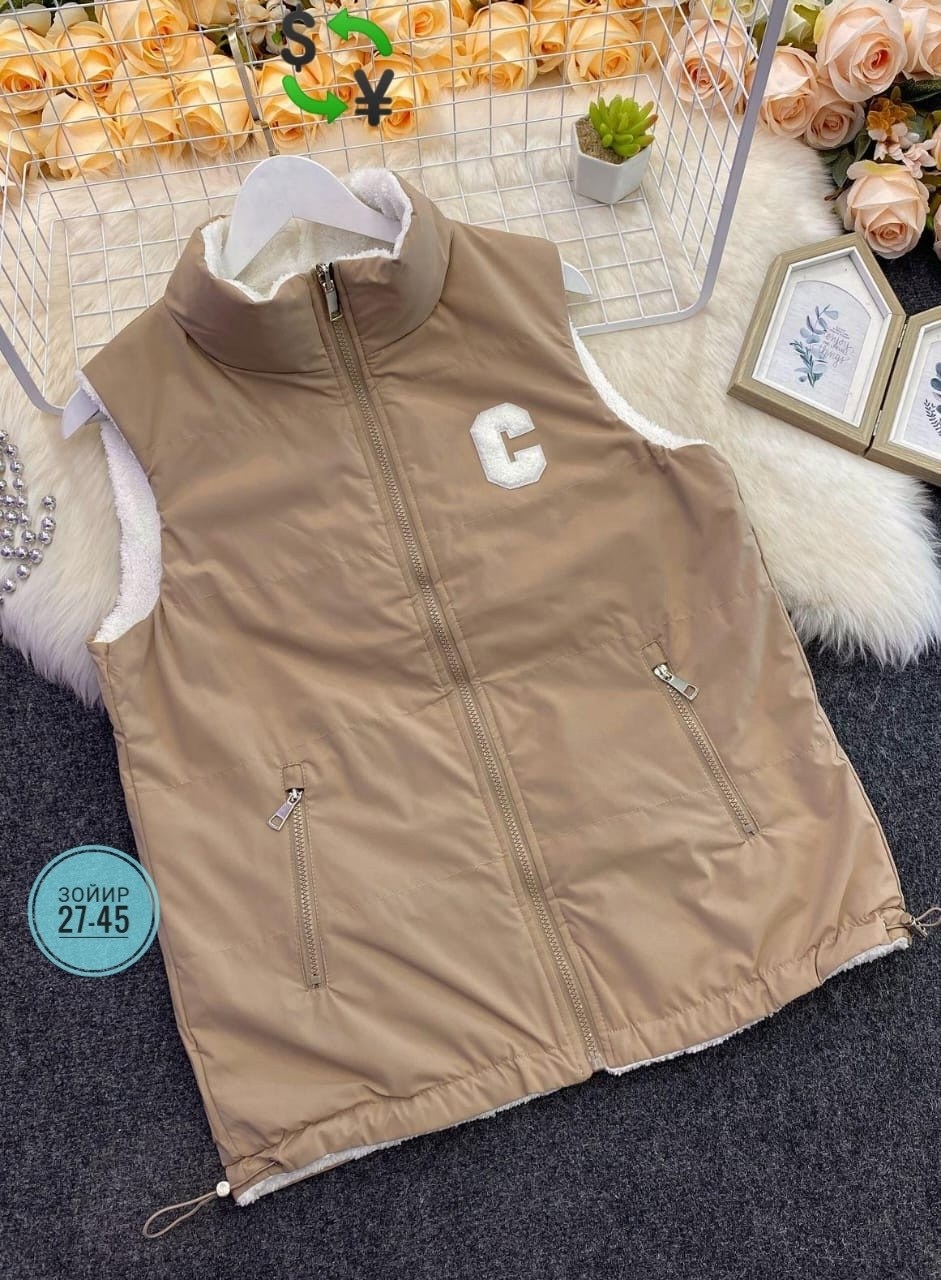 жилетка двухсторонняя,жилет двухсторонний,двухсторонняя жилетка женская,жилет двусторонний,жилетка двусторонняя