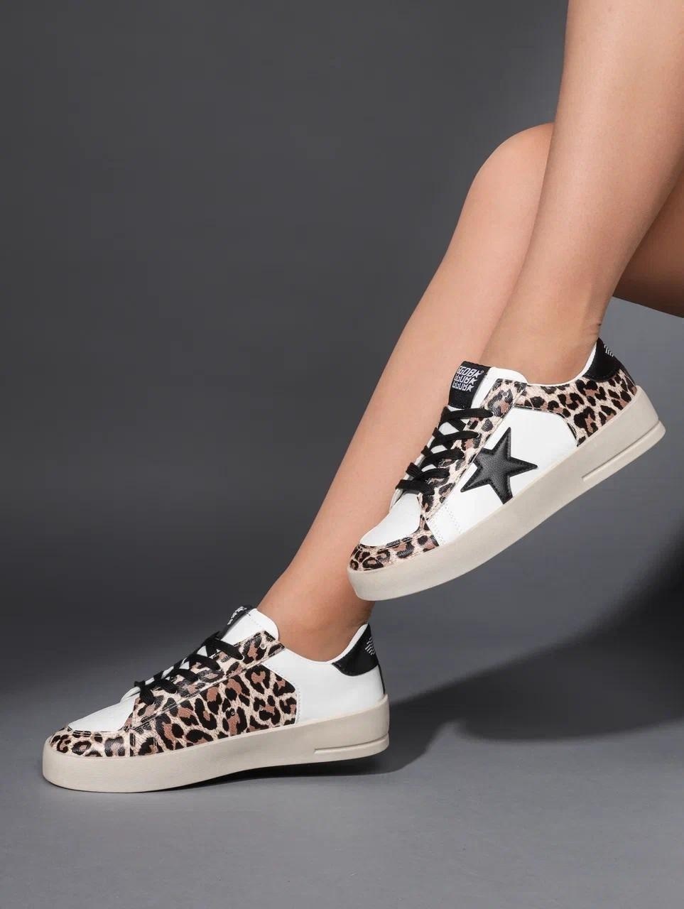 ,леопардовые кеды,женская ,кроссовки леопард донна доро,кроссовки с леопардовыми звездами