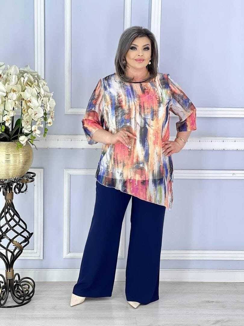 женские костюмы больших размеров,брючный костюм больших размеров,летние брючные костюмы,костюм брючный двойка летний,брючные костюмы для женщин