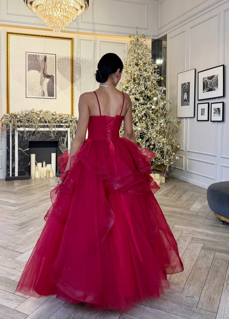 бальное платье,платье для выпускного вечера,красное бальное платье пышное,вечернее платье красное,красное свадебное платье