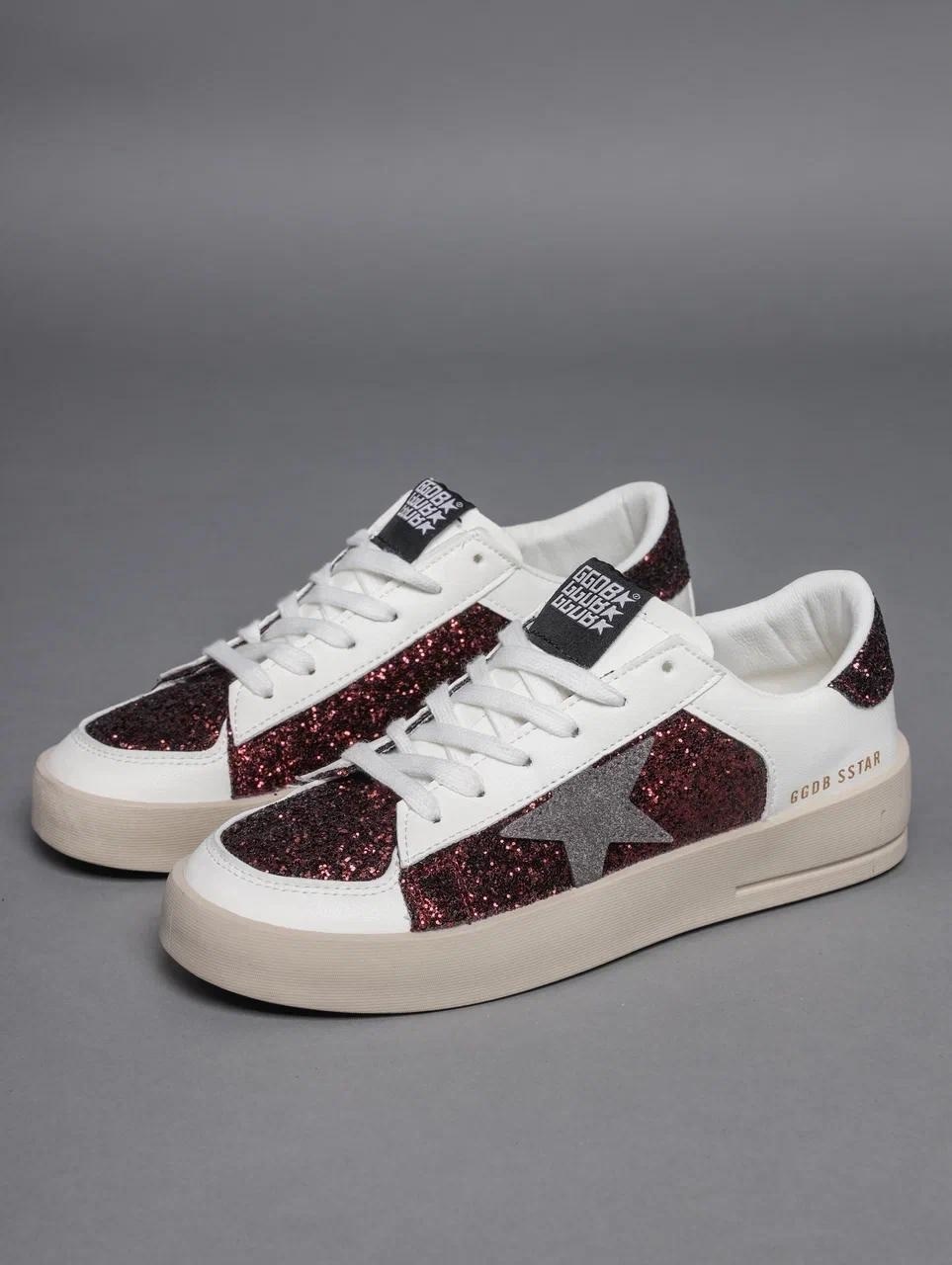 кроссовки golden goose,кроссовки golden goose с пайетками на платформе,,golden goose кеды с блестками,кеды голден гус