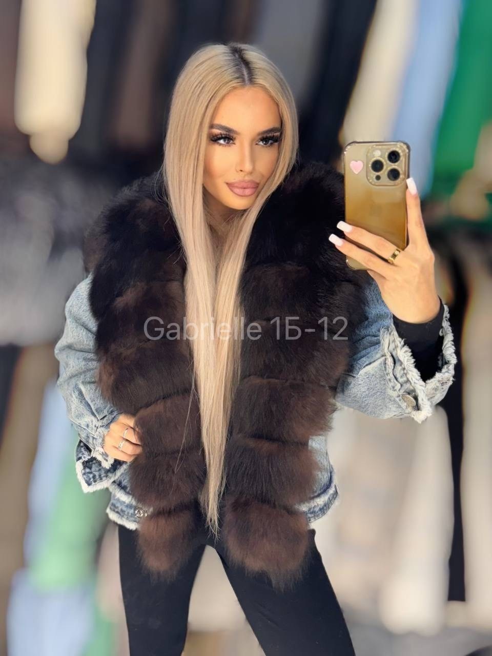 джинсовая куртка с мехом песца,джинсовка с мехом песца,женская джинсовая куртка с мехом песца,куртка с натуральным мехом,джинсовая куртка с мехом