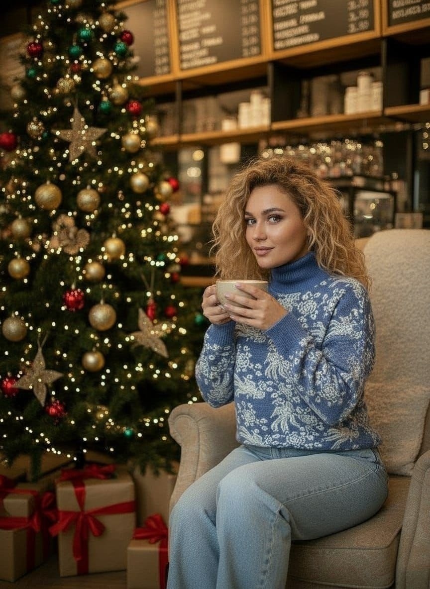 свитер вязаный с горлом новогодний с оленями gh fashion,свитер вязаный новогодний с оленями gh fashion,свитер вязаный с горлом новогодний с оленями tsy store,свитер женский новогодний с оленями шерстя