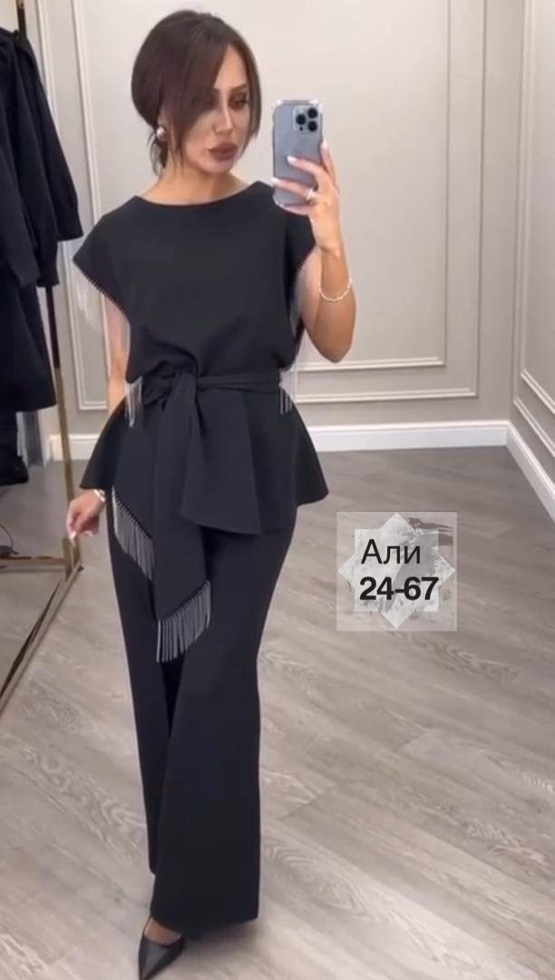 брючный костюм женский,брючный костюм,трендовый женский костюм со стразами,костюм женский с брюками,женский костюм