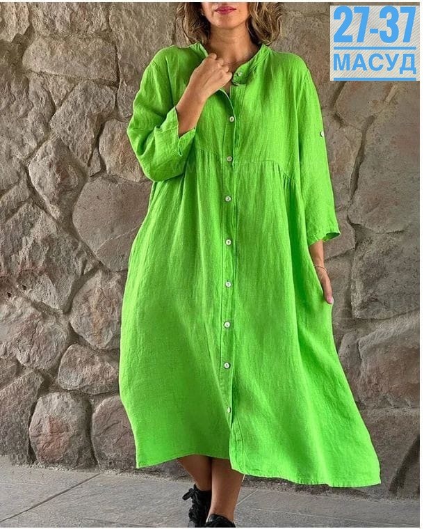 льняное платье рубашка,платье женская,платье рубашка свободного кроя,модное платье,свободное платье