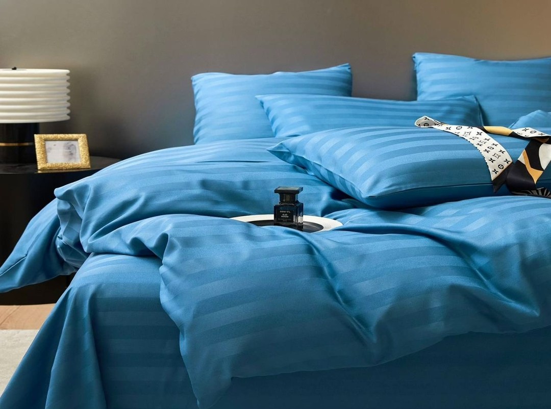 мако-сатин постельное белье однотонное,комплект постельного белья mency,комплект постельного белья,постельное белье страйп сатин,страйп сатин шоколад