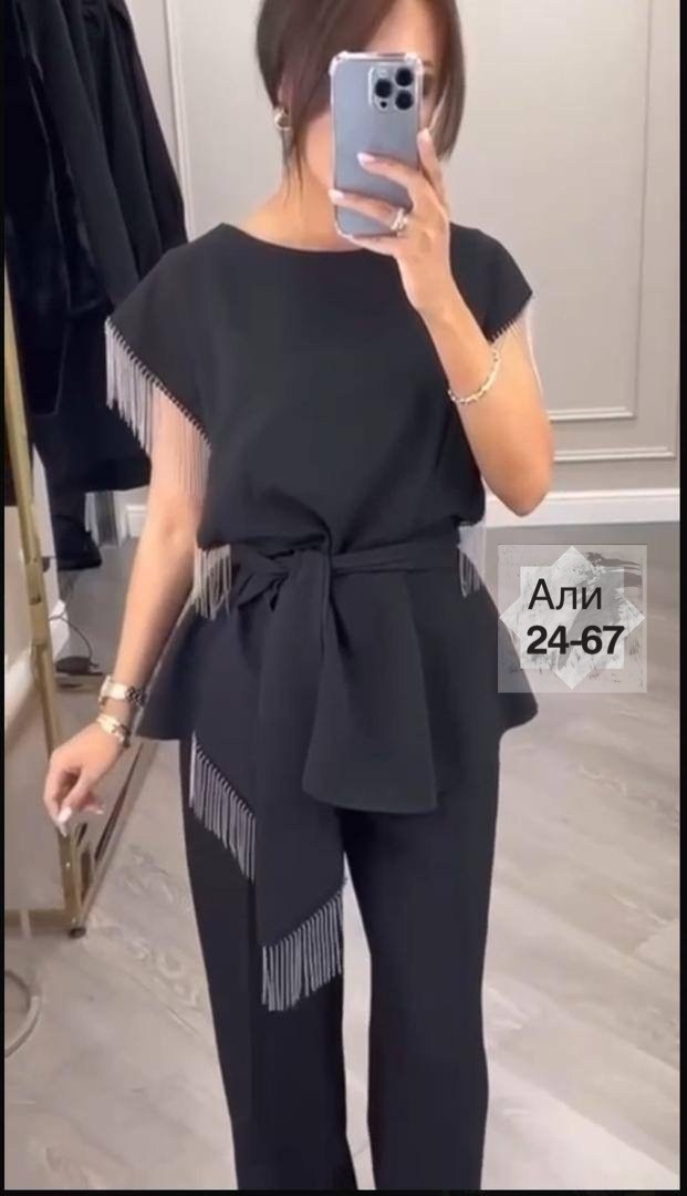 брючный костюм женский,брючный костюм,трендовый женский костюм со стразами,костюм женский с брюками,женский костюм