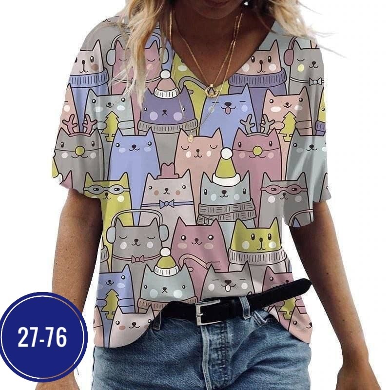 женские футболки с принтом,футболка женская,летние женские футболки,модные футболки,женская футболка с котиками