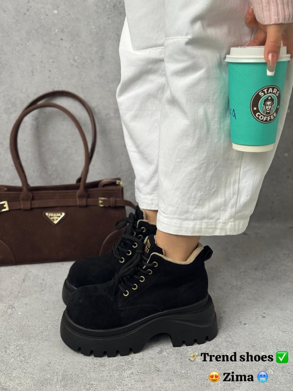 ,ботинки,зимние женские ботильоны на платформе и каблуке кофейный,женские ботинки,женские ботильоны на платформе