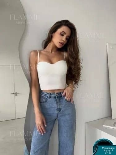 топ женский,женский топ на бретелях,бюстье,базовый топ,модная