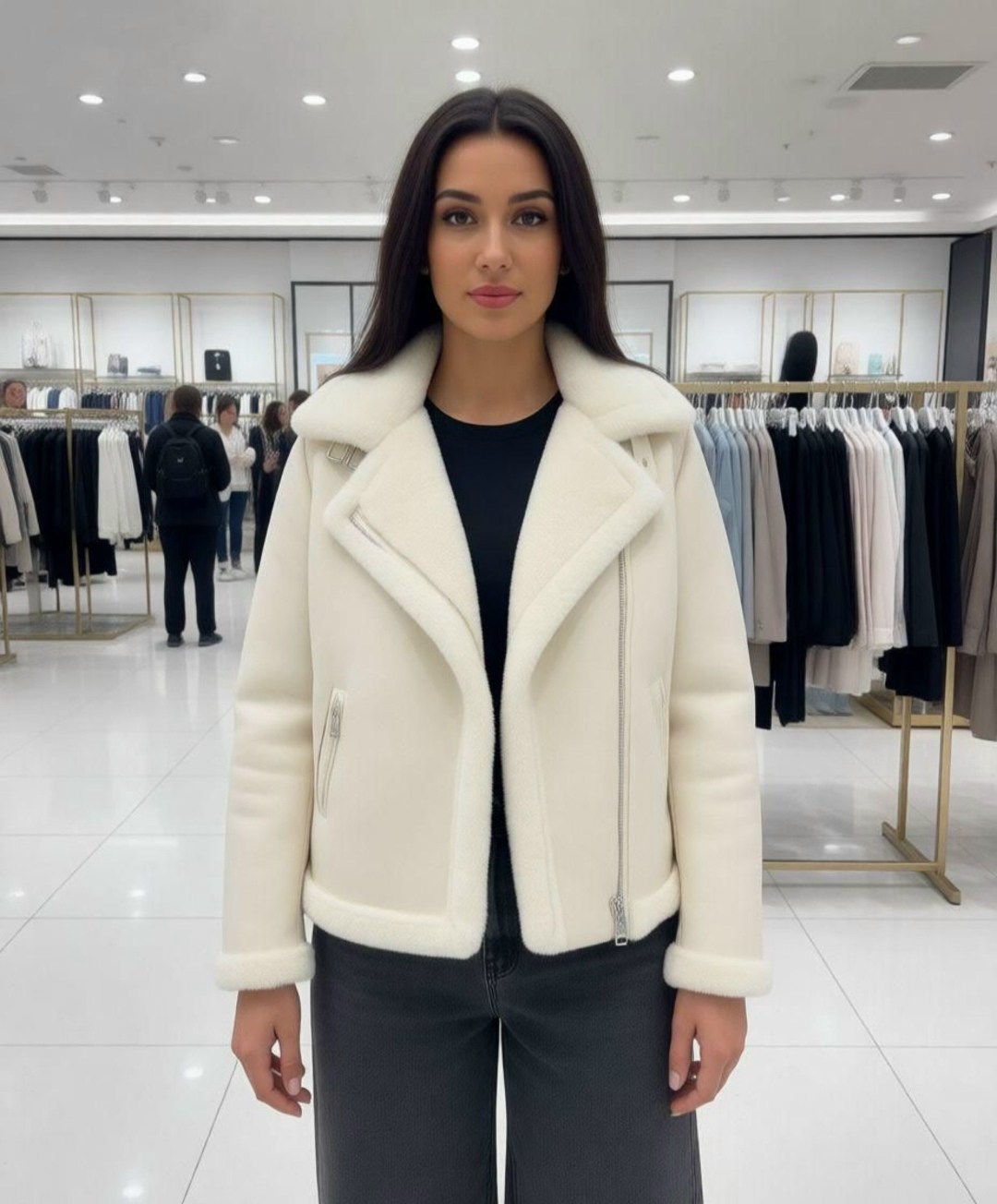 дубленка женская,короткие дубленки,дубленка,белая дублёнка,женская куртка