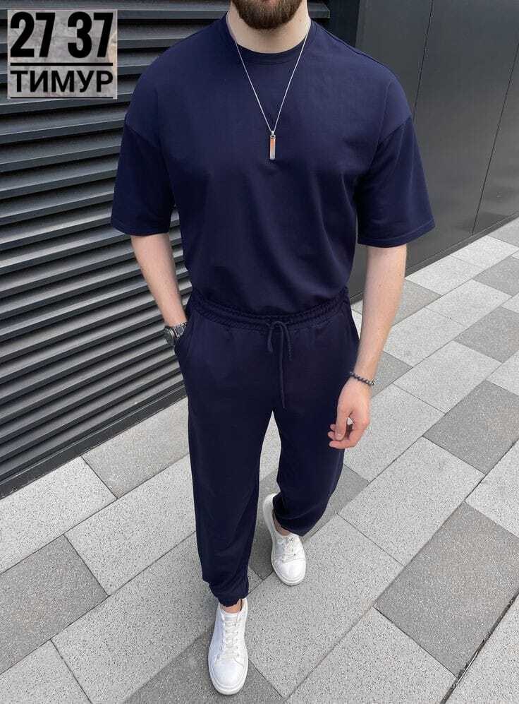 костюм спортивный мужской,костюм с футболкой и брюками,костюм спортивный мужской летний оверсайз,стильные костюмы,мужской повседневный костюм