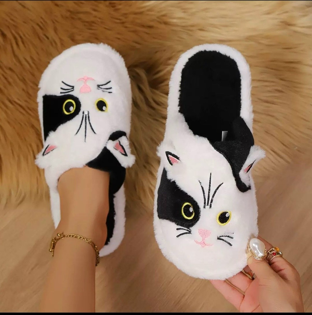 cat slippers женские легкие пушистые домашние тапочки,домашние тапочки,тапочки домашние теплые,женские домашние тапочки,милые тапочки