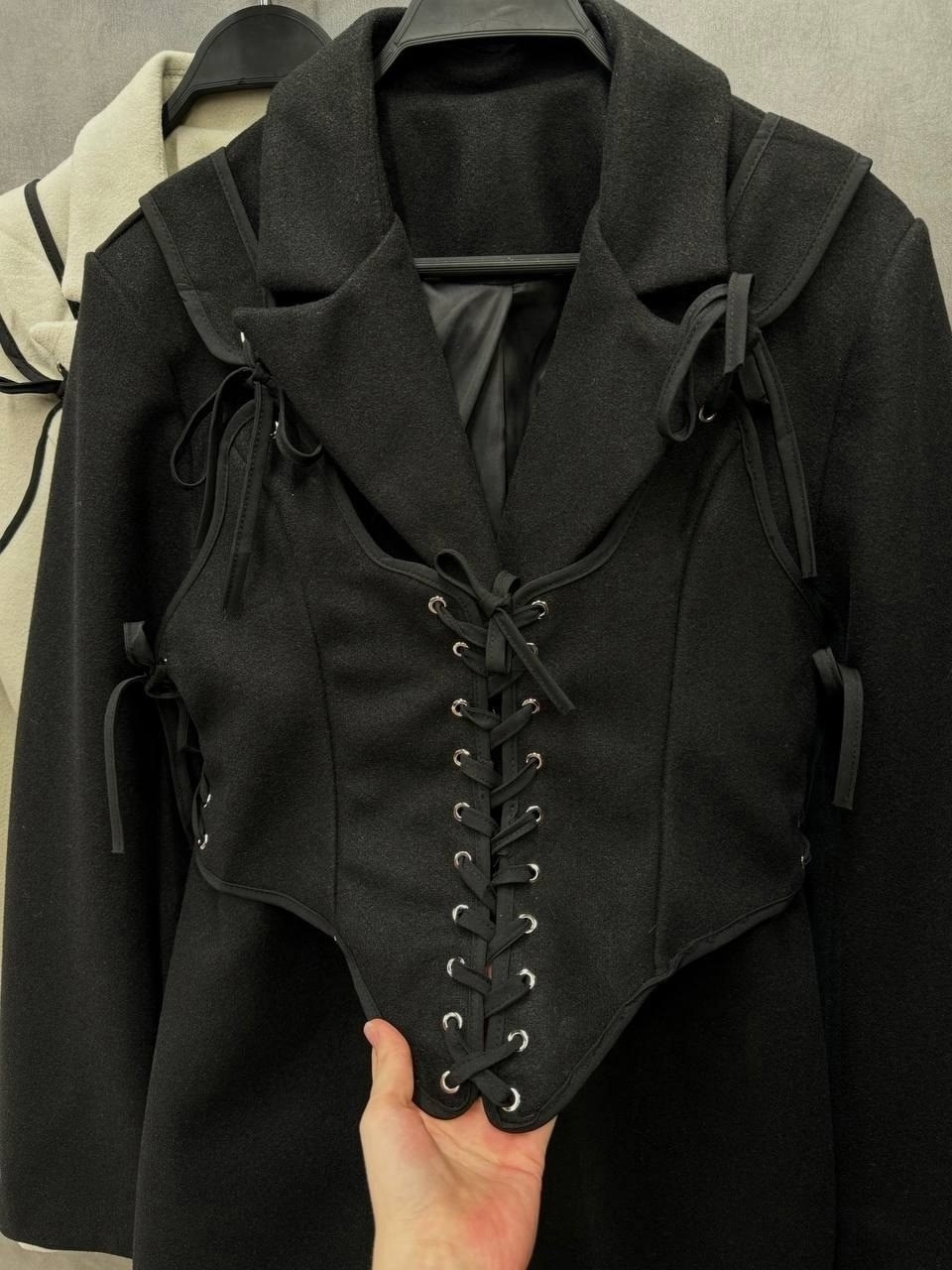 платье пиджак мини,комплект из двух предметов женское платье пальто средней длины,платье-пиджак lunar,платье пиджак с корсетом daichi brand,костюм женский