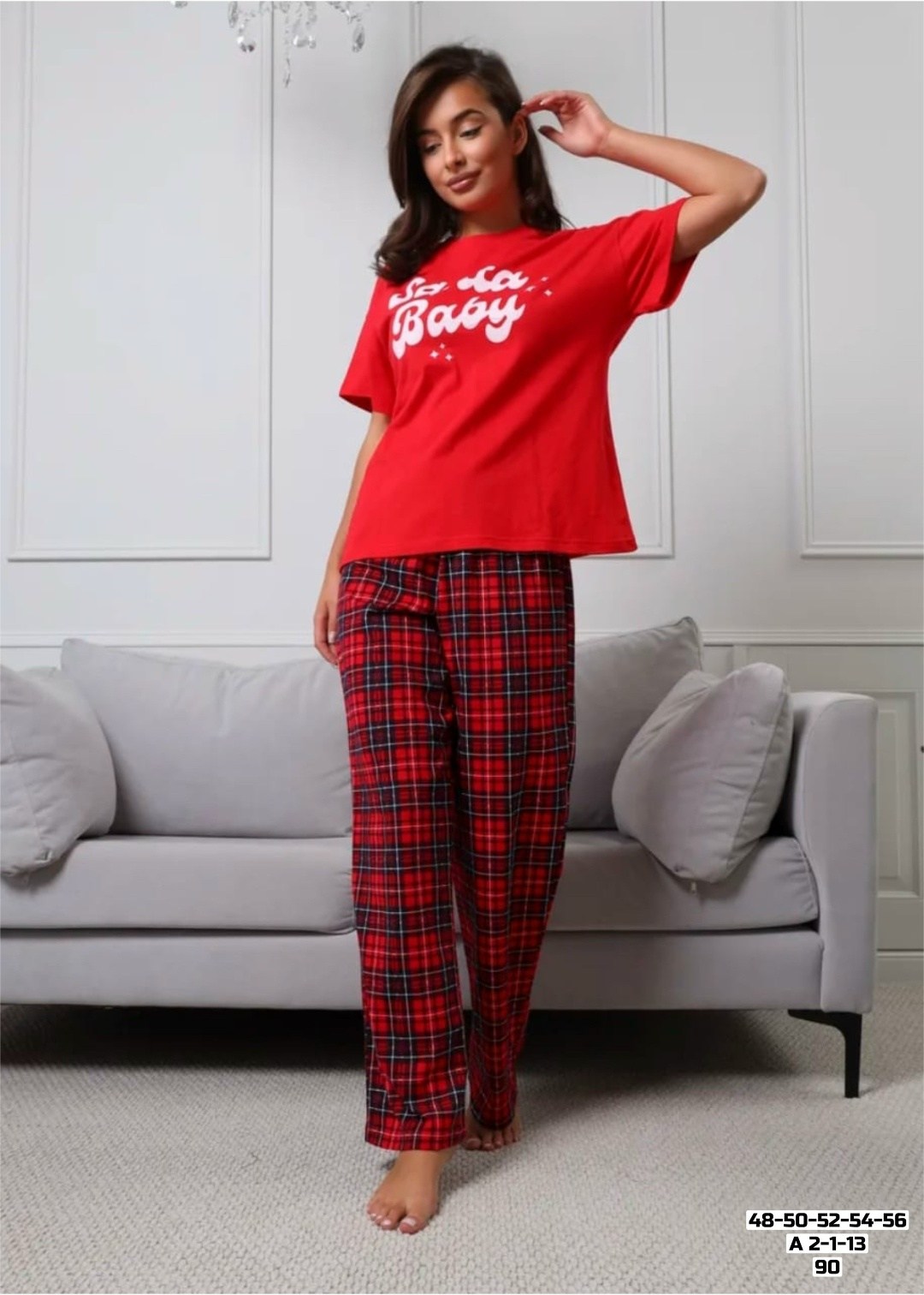 женская пижама с брюками,женская пижама,брюки в клетку женские,пижамные брюки в клетку,пижама с брюками