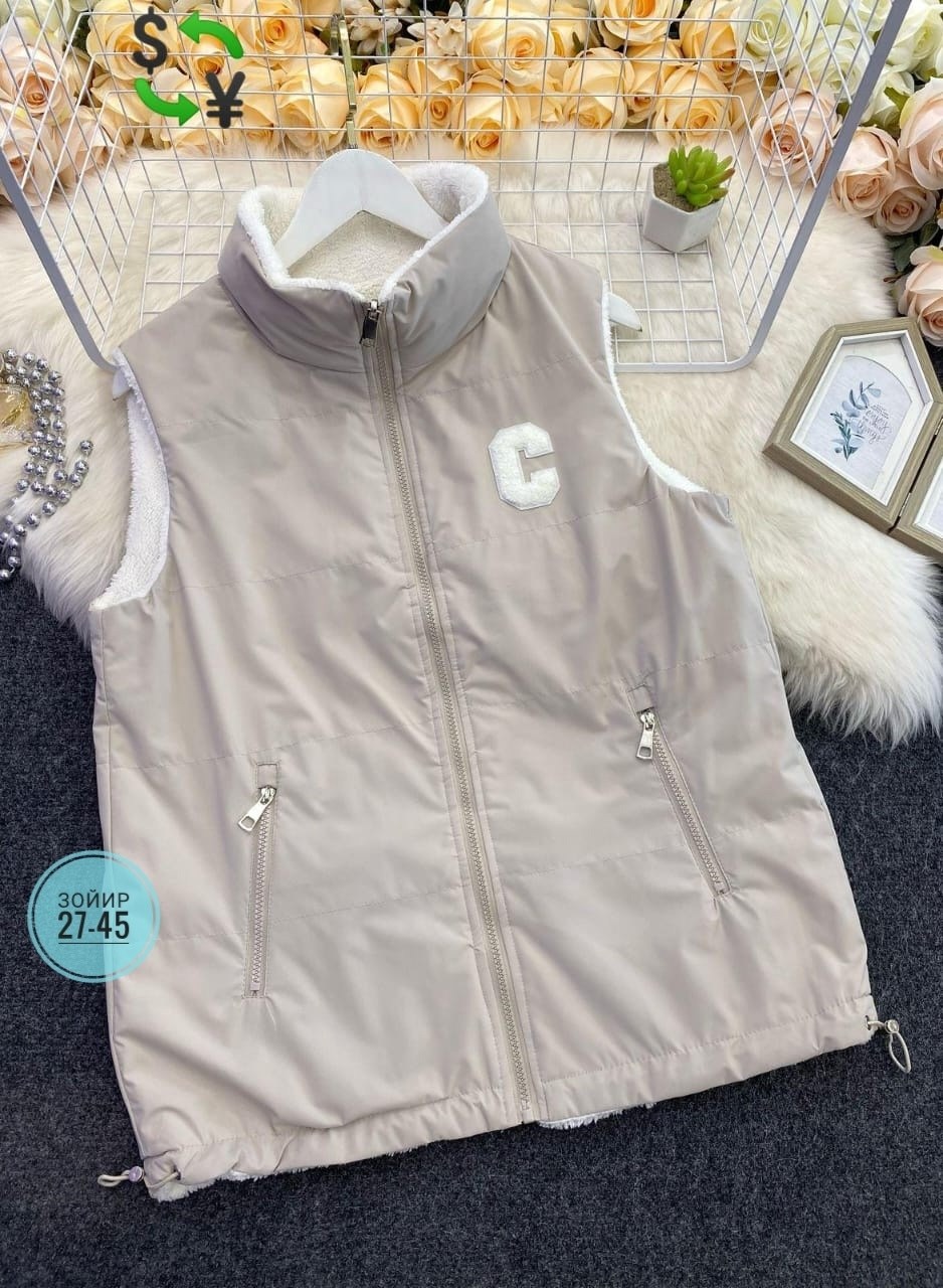 жилетка двухсторонняя,жилет двухсторонний,двухсторонняя жилетка женская,жилет двусторонний,жилетка двусторонняя