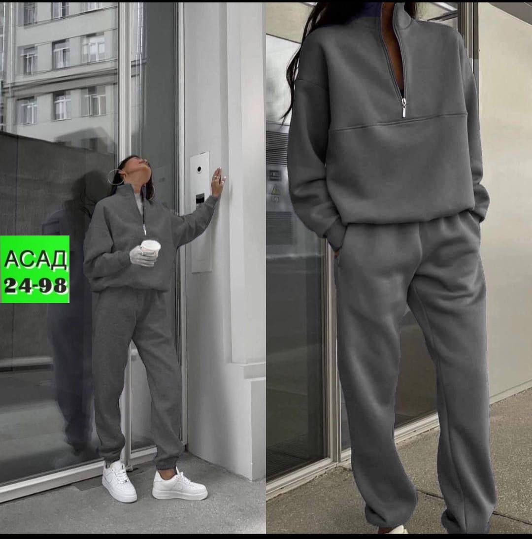 костюм женский спортивный,костюм спортивный женский на флисе,спортивный женский костюм серый,спортивный костюм,костюм спортивный женский на флисе арт. 8842193