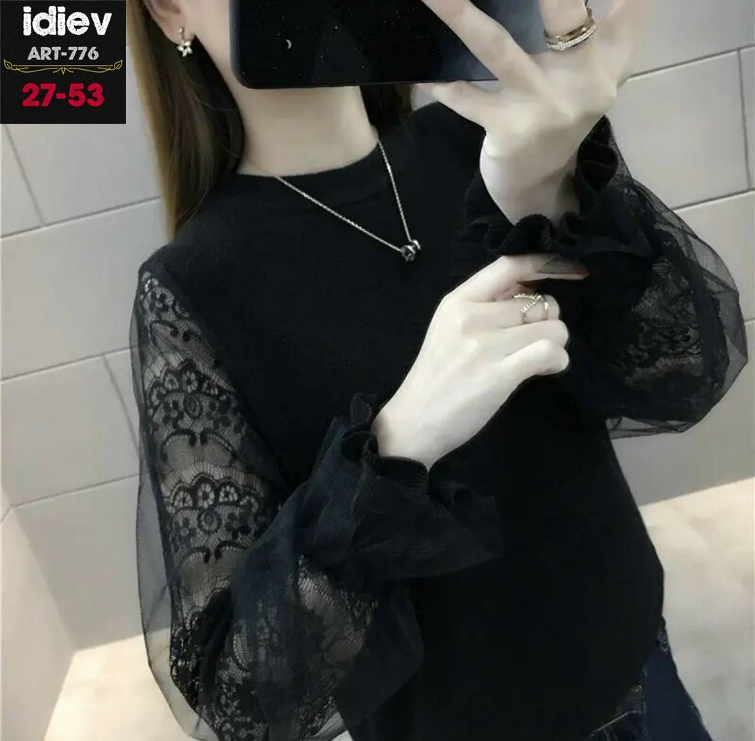 джемпер с кружевом,свитер с кружевом,женский джемпер с кружевным рукавом,кофта нарядная с кружевными рукавами,кружевные рукава