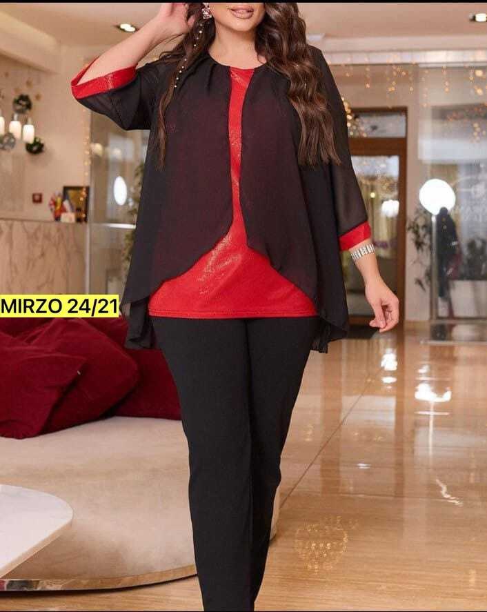 брючный костюм,женский вечерний костюм с брюками больших размеров,нарядный брючный костюм,женский брючный костюм,костюм брючный с шифоновой накидкой