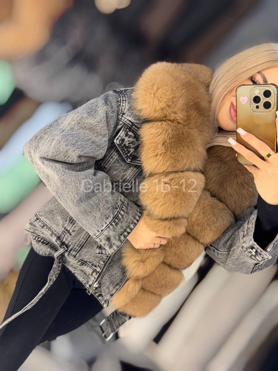 джинсовая куртка с натуральным мехом песца,куртка джинсовая с мехом песца,джинсовка с мехом песца,джинсовая куртка с натуральным мехом,куртка джинсовая с мехом