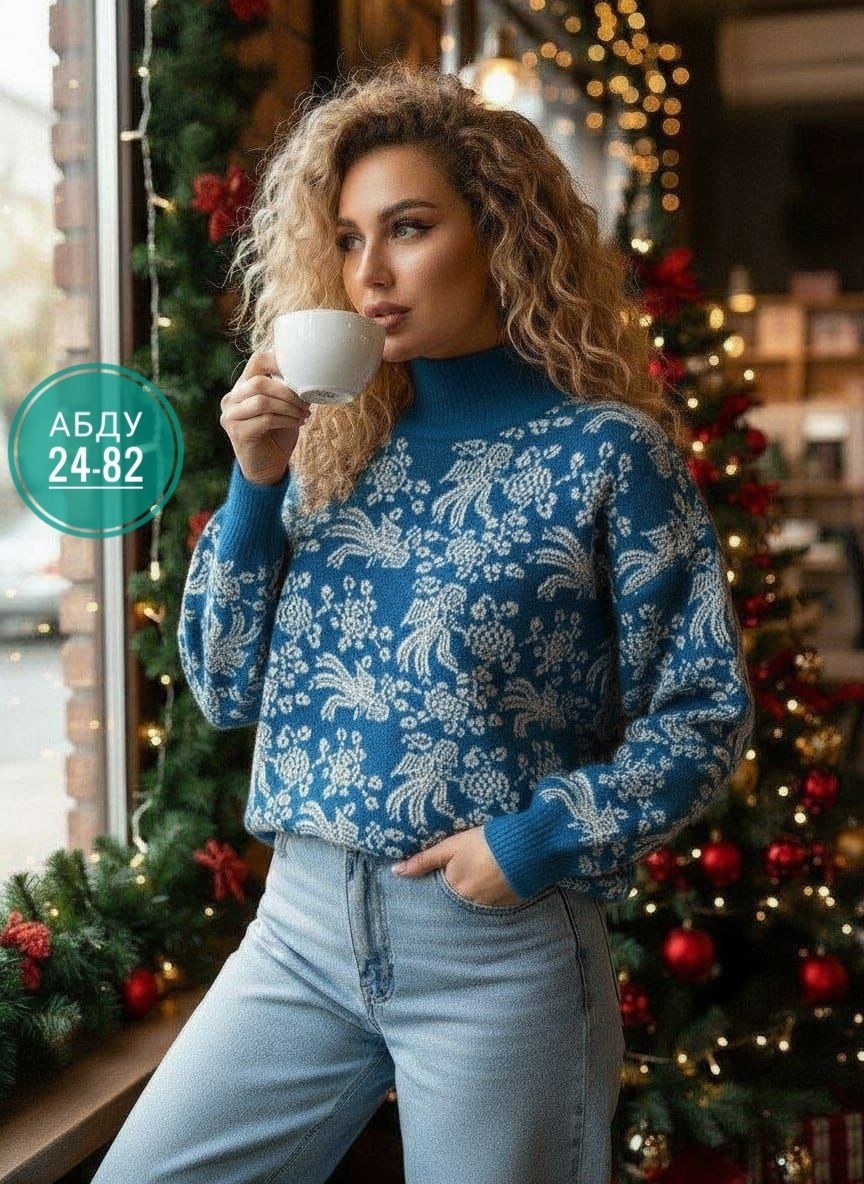 свитер вязаный женский,свитер,вязаный теплый свитер,джемпера женские,свитер с орнаментом