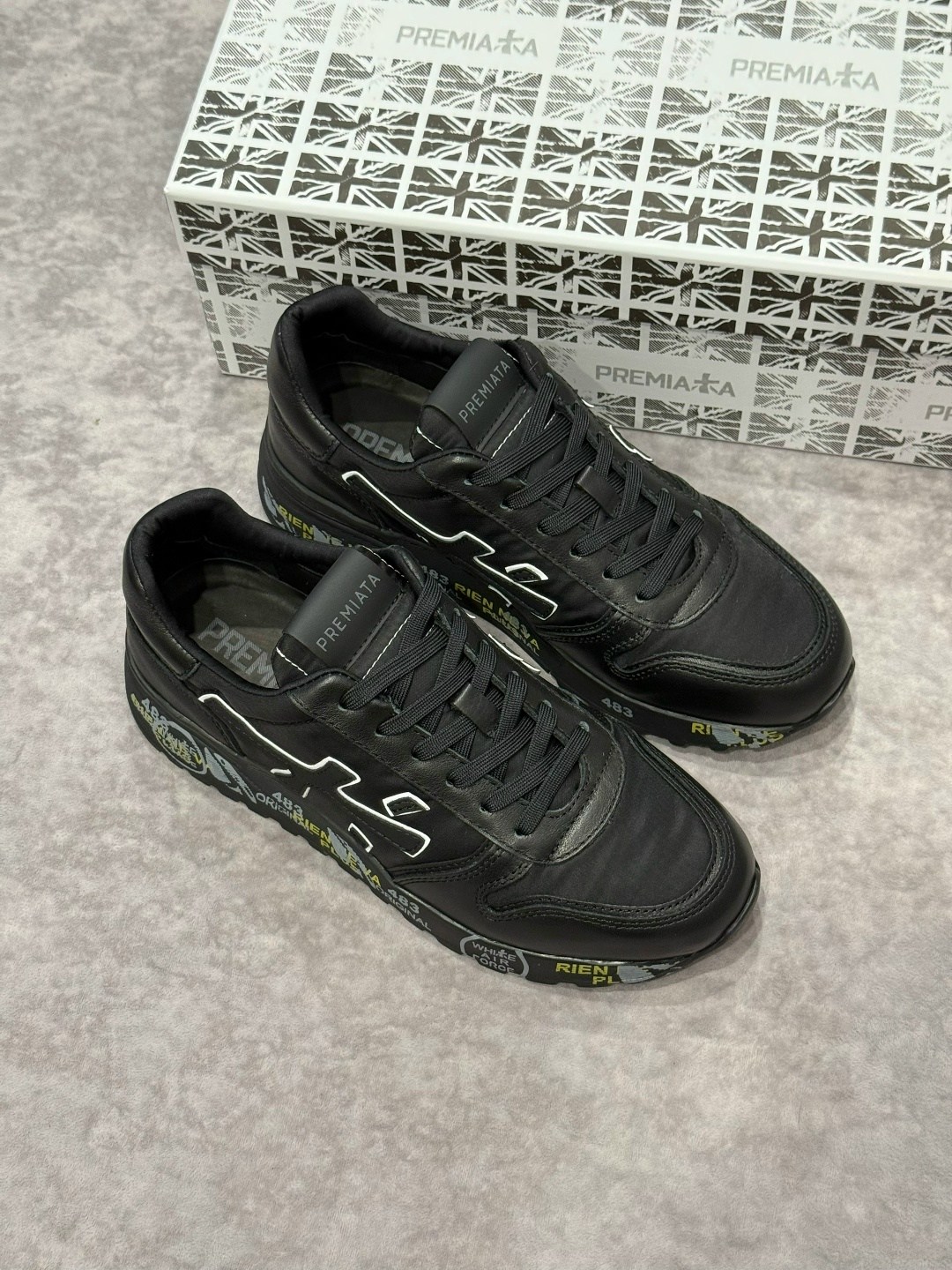 кроссовки premiata мужские,мужские кроссовки premiata a68984 черные,кроссовки premiata кожаные черные,кроссовки premiata,premiata кожаные кроссовки mick black