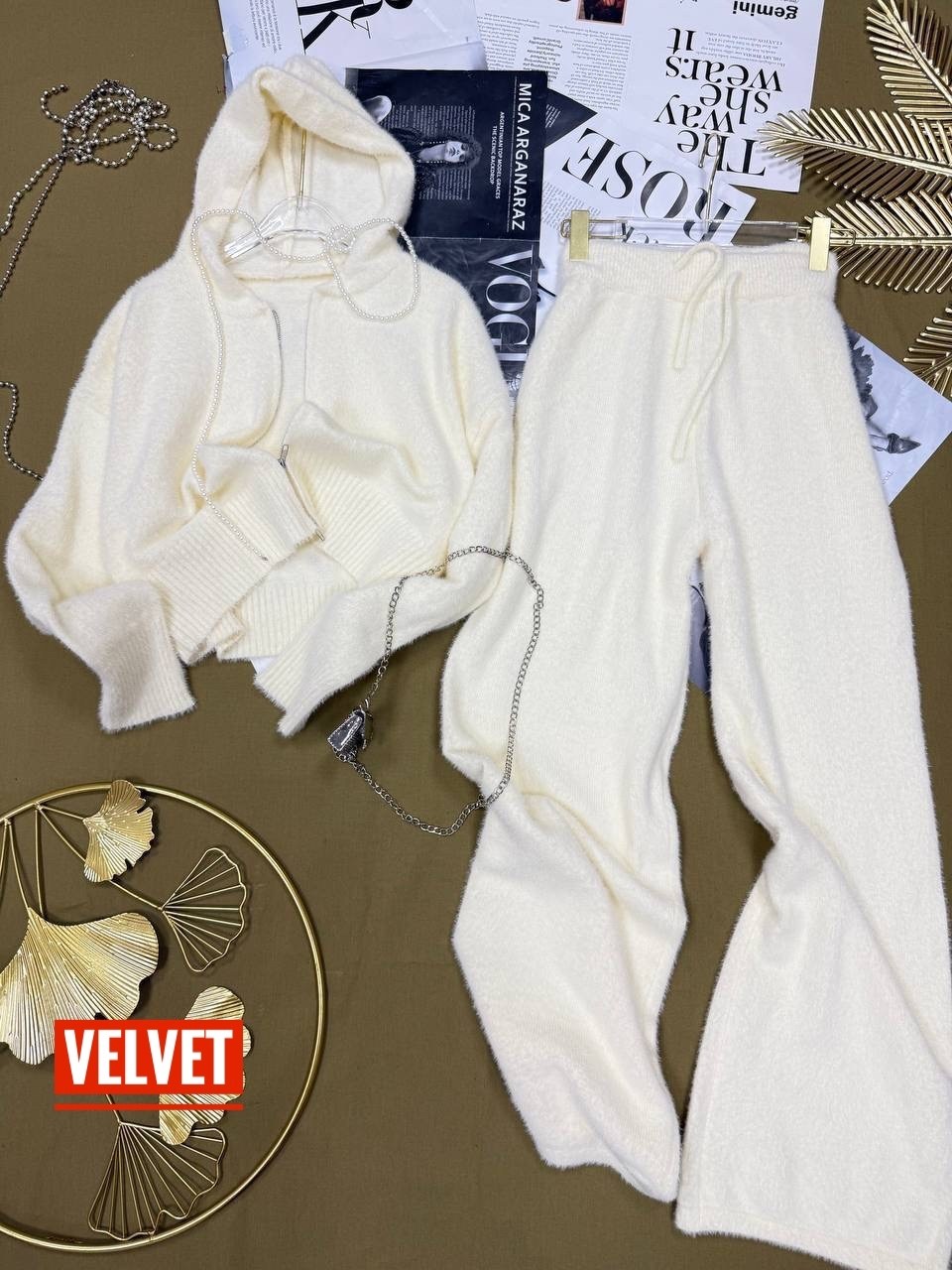 костюм на молнии вельветовый 2 в 1 оверсайз kod 312,велюровый костюм женский,костюм велюровый,женский костюм,флисовый костюм