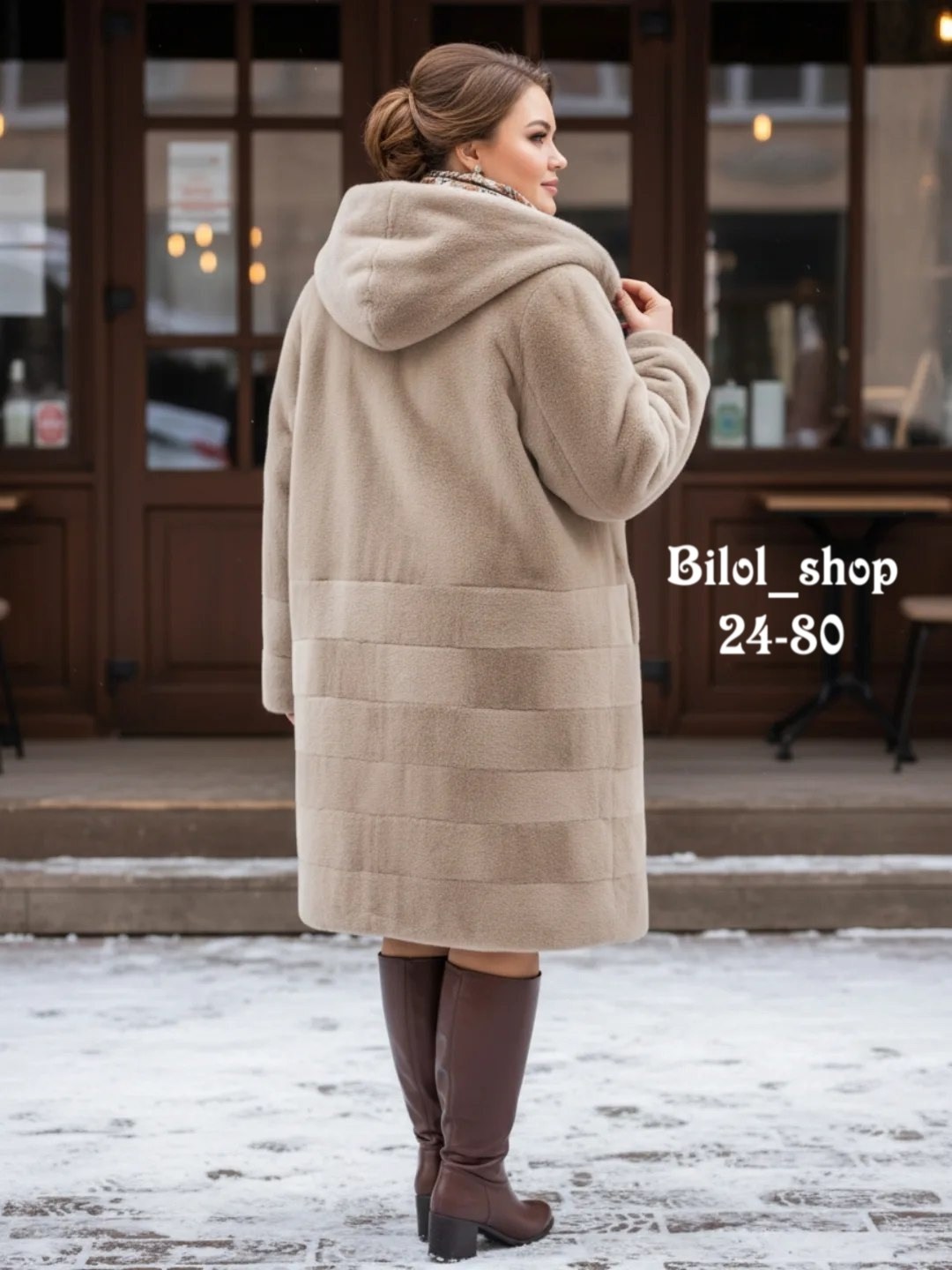 экошуба женская артикул 661-1-043,пальто с капюшоном,женская шуба,пальто женские,шубка