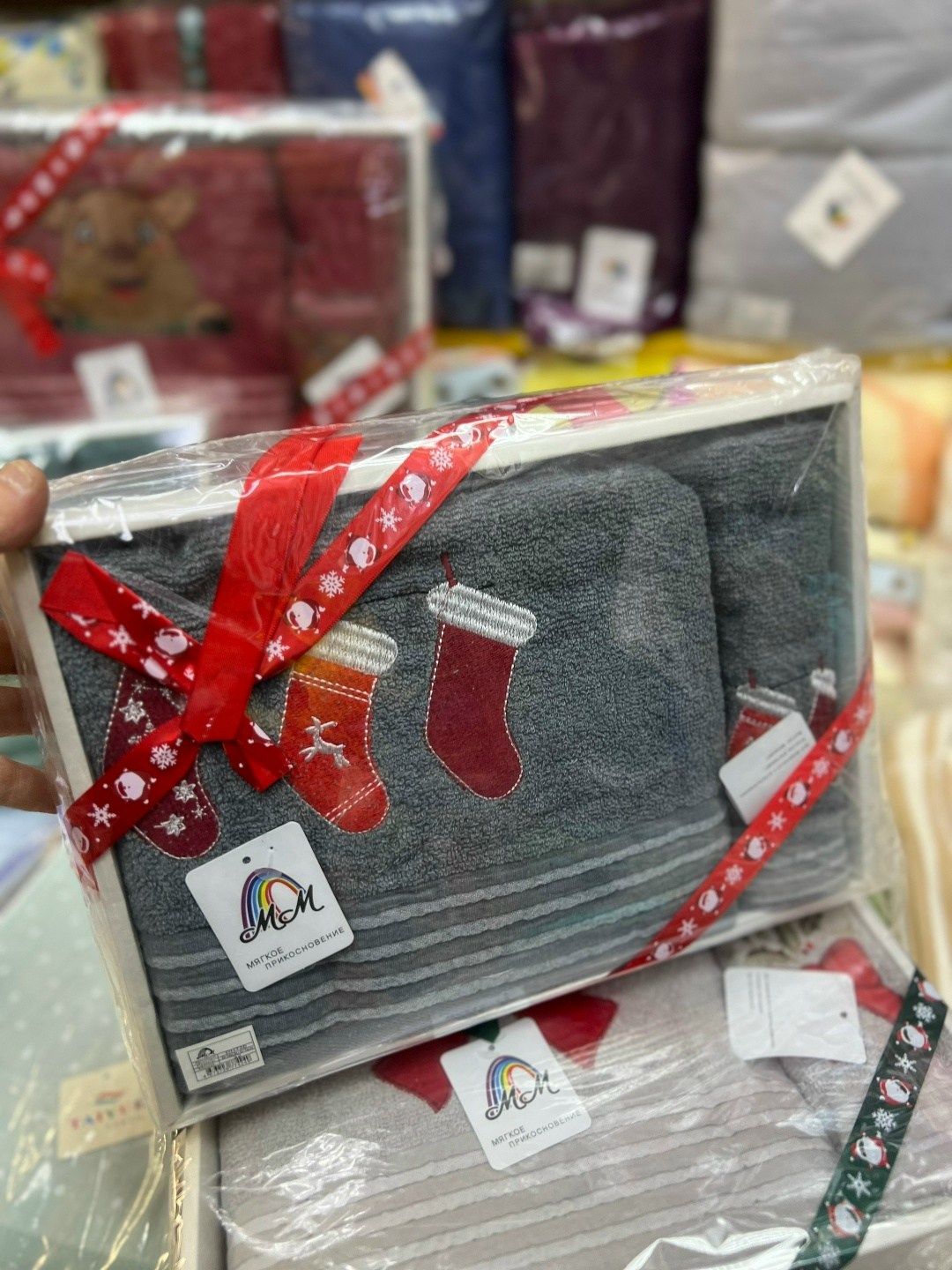 подарочные наборы полотенец,полотенец набор,полотенца подарочная,полотенца новогодние,полотенца махровая