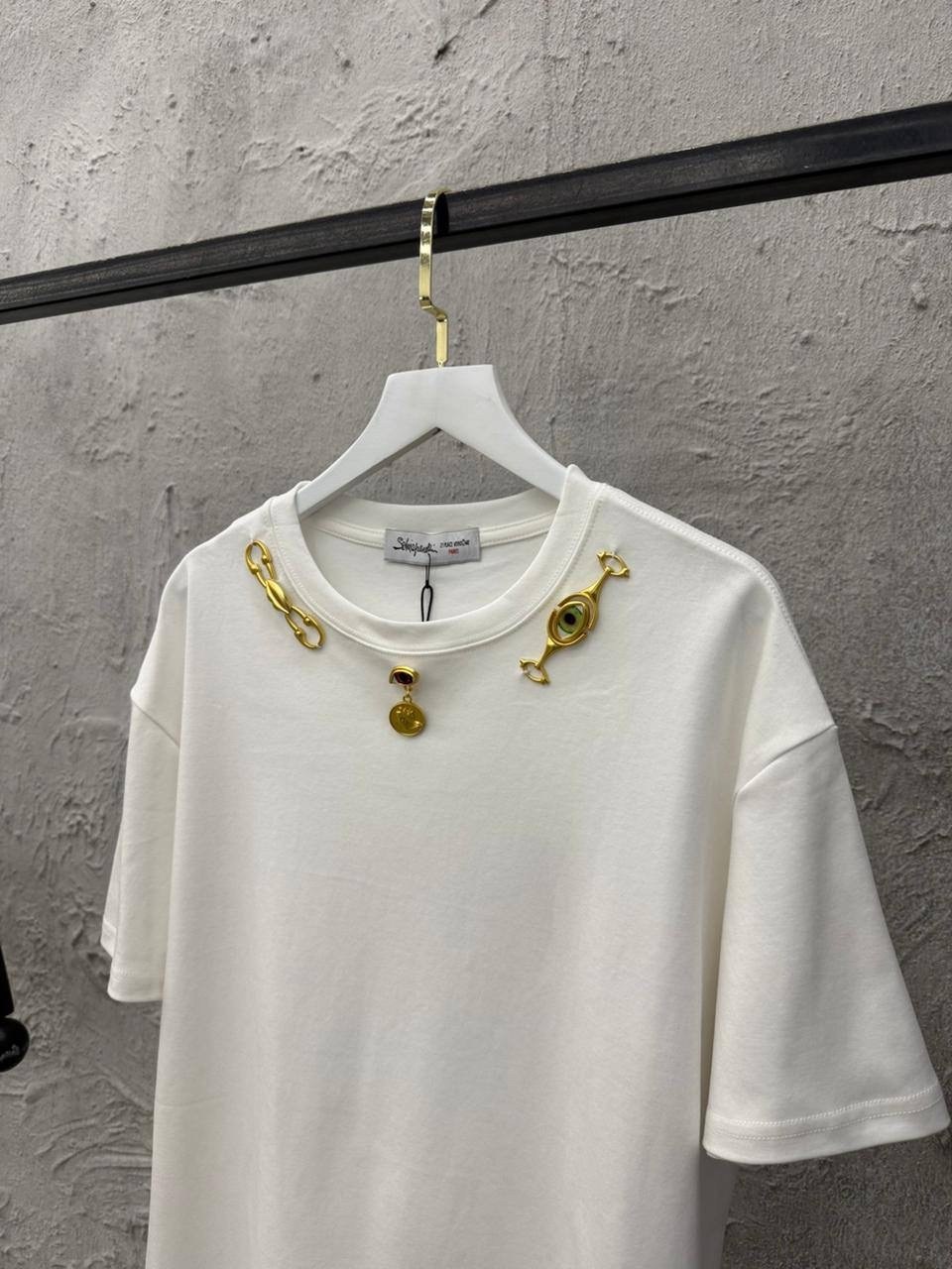 футболка женская с,футболки и топы,футболка стильная,белая футболка луи витон