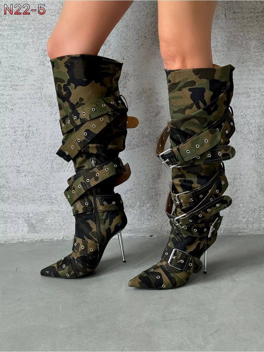 высокие сапоги,камуфляжные сапоги,сапоги камуфлированные,сапоги камуфляжные женские,сапоги до колен