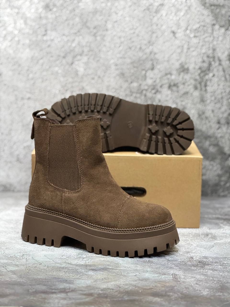 ,женские ботинки челси,ботинки челси reversal размер 40 коричневый,ботинки женские,замшевые ботинки демисезонные челси на платформе katyshev s