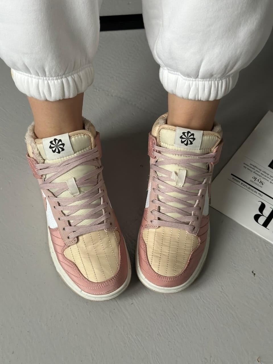 женские кроссовки nike dunk high,nike dunk high toasty summit white,,кроссовки,кроссовки nike dunk