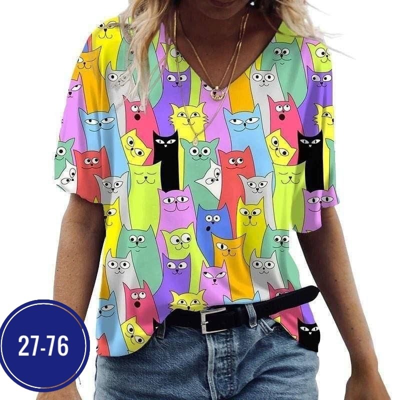 женские футболки с принтом,футболка женская,летние женские футболки,модные футболки,женская футболка с котиками