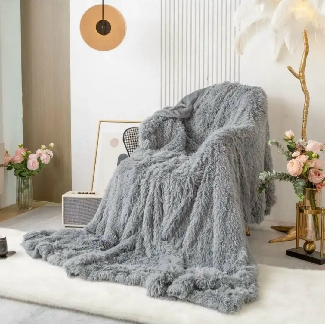 плед травка серый 220 240,плед пушистый,пушистый плед покрывало,меховой плед,плед мягкий пушистый