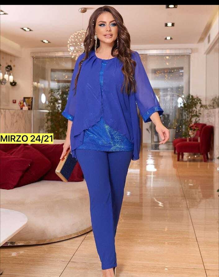 брючный костюм,женский вечерний костюм с брюками больших размеров,нарядный брючный костюм,женский брючный костюм,костюм брючный с шифоновой накидкой