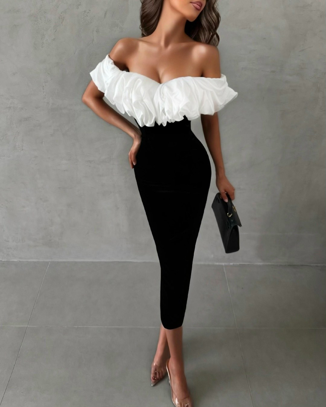 вечернее платье,вечернее платье с открытыми плечами,шикарное платье,платье,платье с открытыми плечам