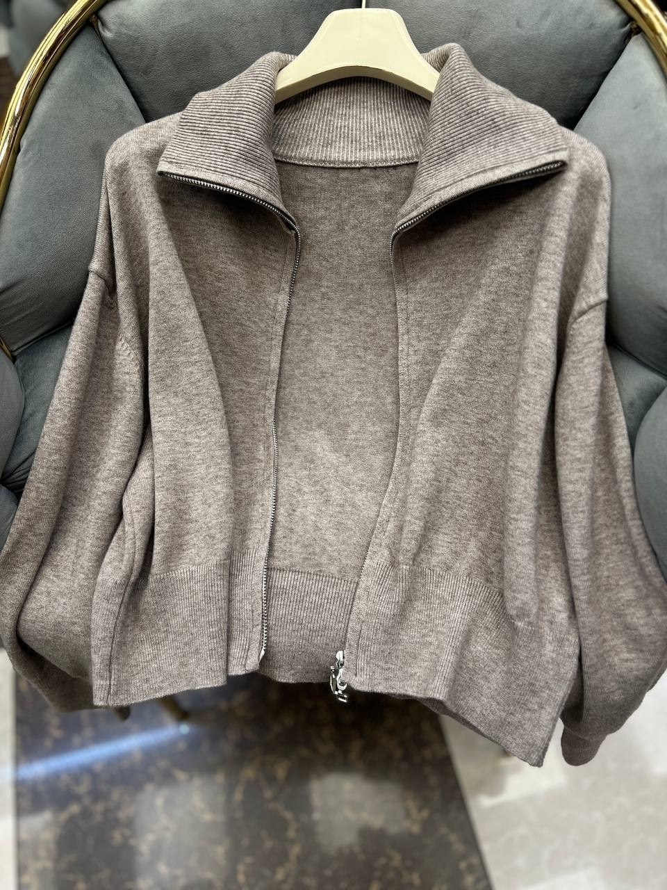 костюм двойка кашемир,трикотажные костюмы,женский костюм,костюм вязаный оверсайз на молнии jain,женские трикотажные костюмы