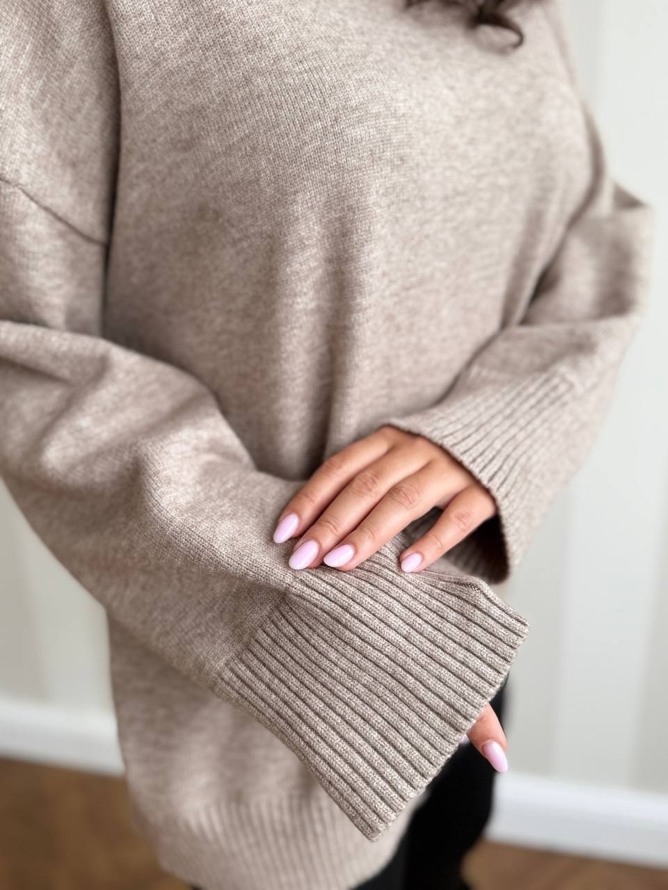 свитер вязаный оверсайз,свитер женский оверсайз,свитер оверсайз кофта,джемпер молочный,кофта оверсайз