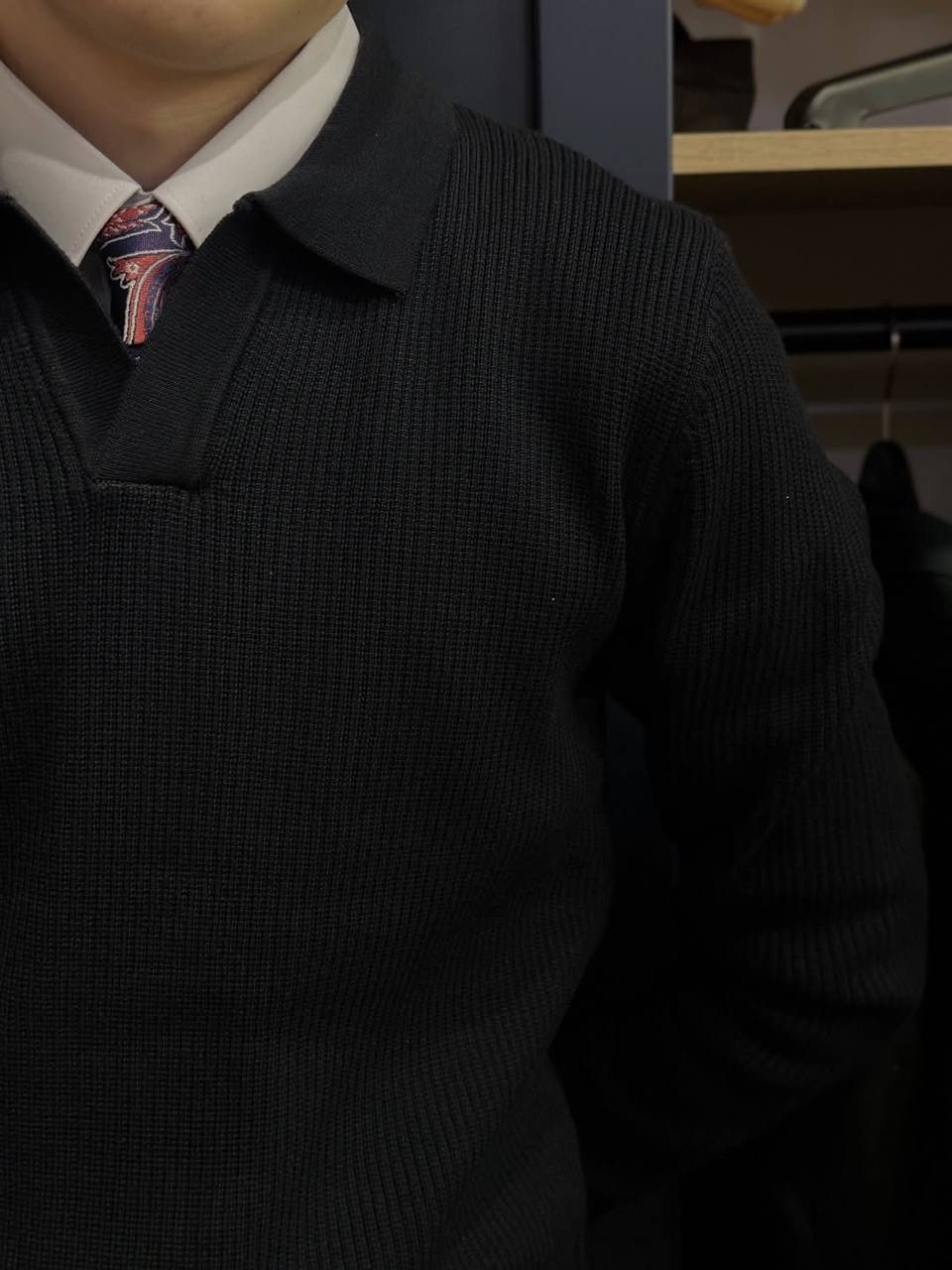 свитер с воротником,мужской свитер,свитер с воротником поло,мужская кофта,свитер поло