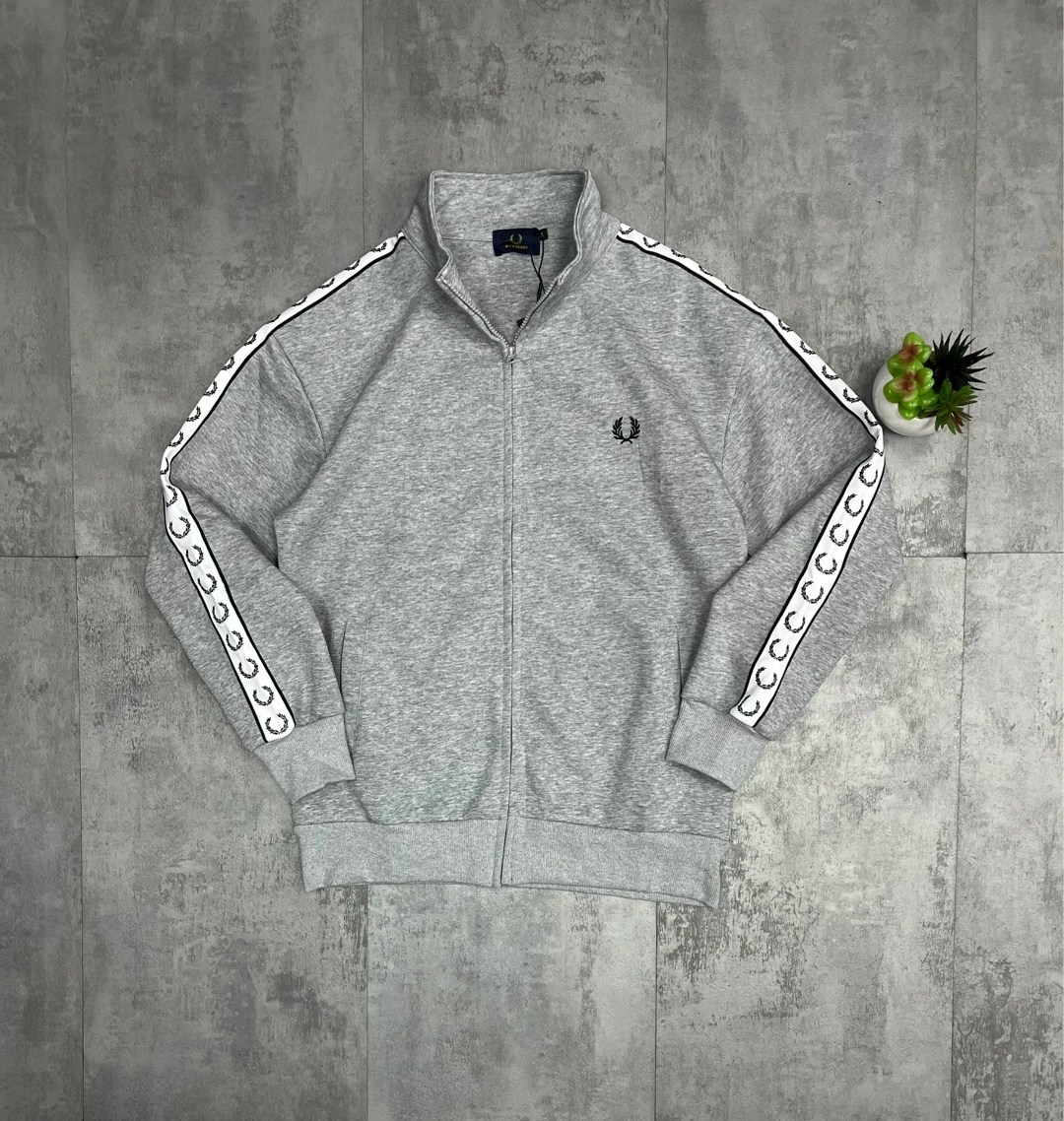 олимпийка fred perry с лампасами,мужская кофта,кофта для мужчин,кофта для мужчин трикотаж,кофта толстовка