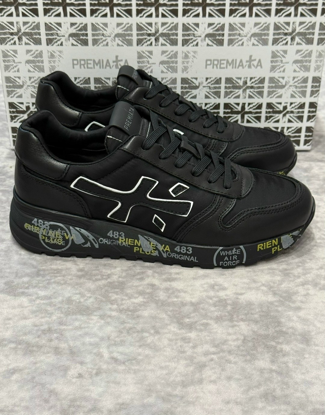 кроссовки premiata мужские,мужские кроссовки premiata a68984 черные,кроссовки premiata кожаные черные,кроссовки premiata,premiata кожаные кроссовки mick black