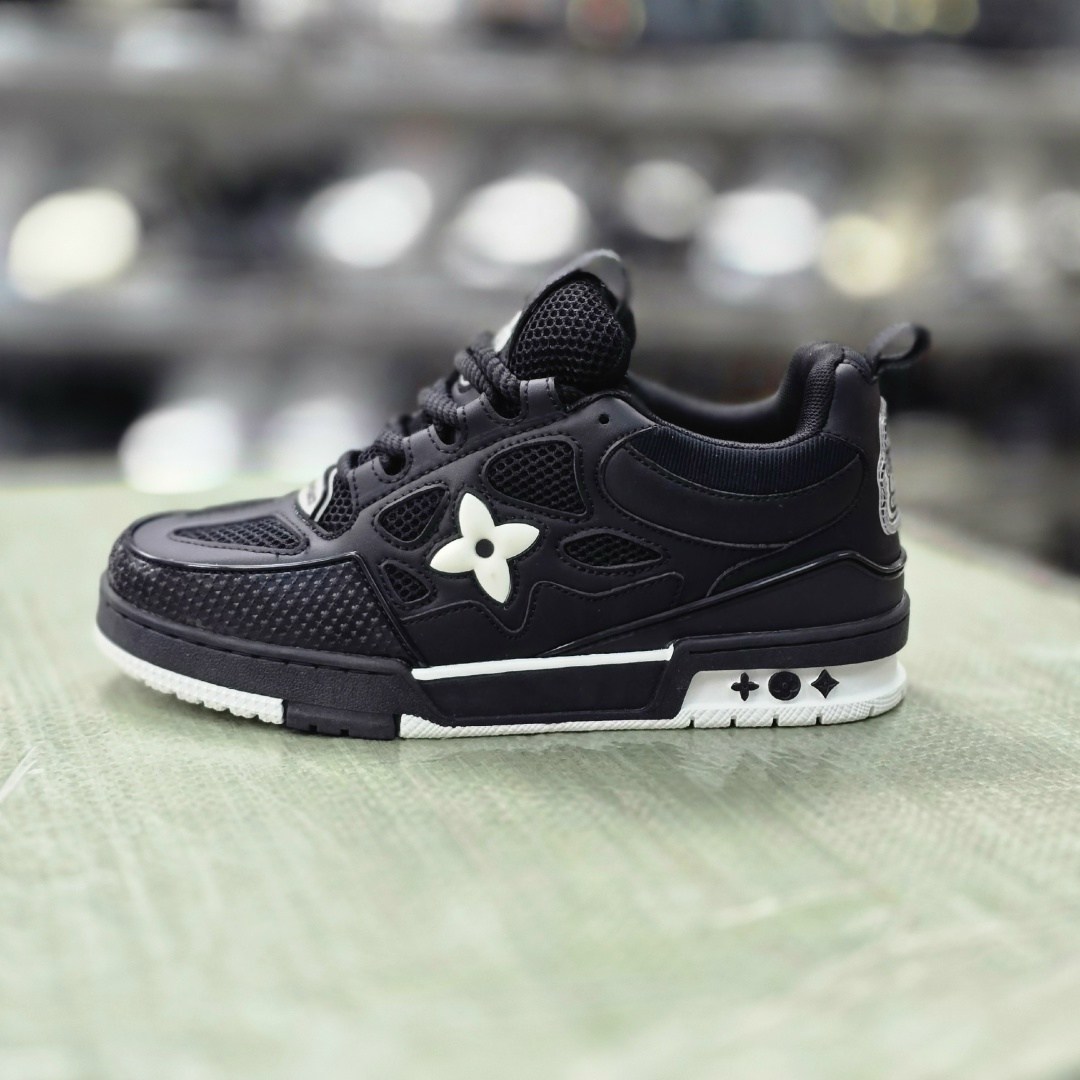 кроссовки louis vuitton lv skate черный белый,кроссовки louis vuitton,louis vuitton lv skate sneaker 'black white',брендовые мужские кроссовки луи виттон,кроссовки louis vuitton мужские
