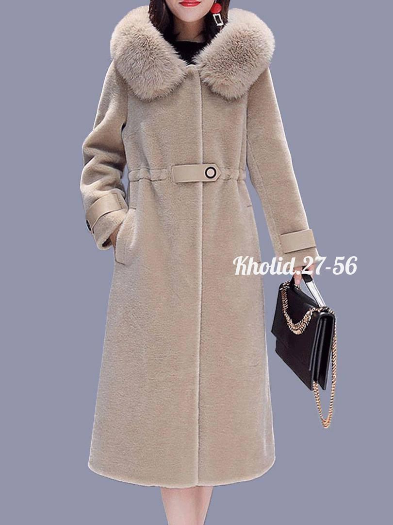 женское зимнее пальто,теплое пальто,пальто с воротником,шерстяное пальто,пальто с меховым воротником