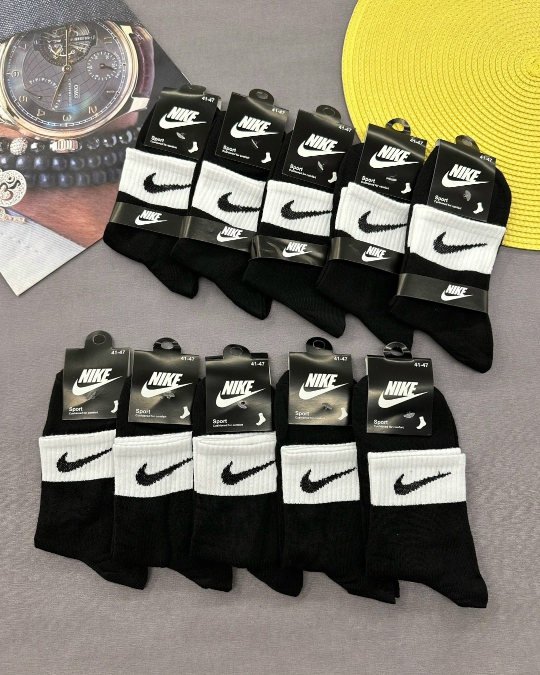 носки мужские 10 пар,носки мужские,носки мужские 10 пар nike,носки средние хлопковые набор 5 пар nike,комплект носки мужские